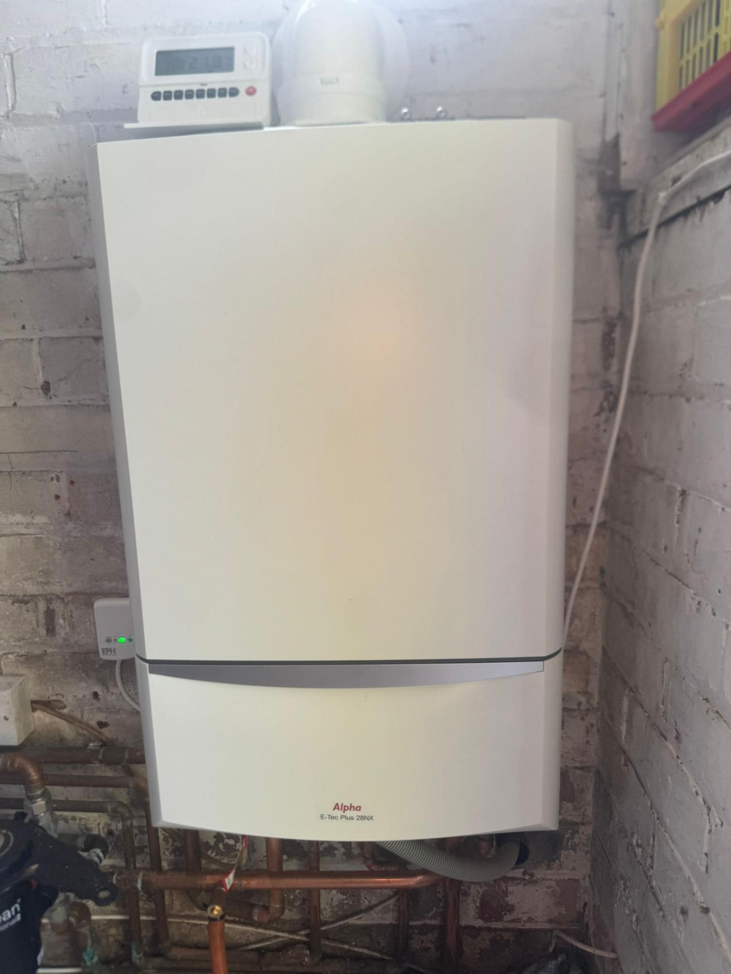 Alpha E-Tec Plus boiler installation in Nuneaton