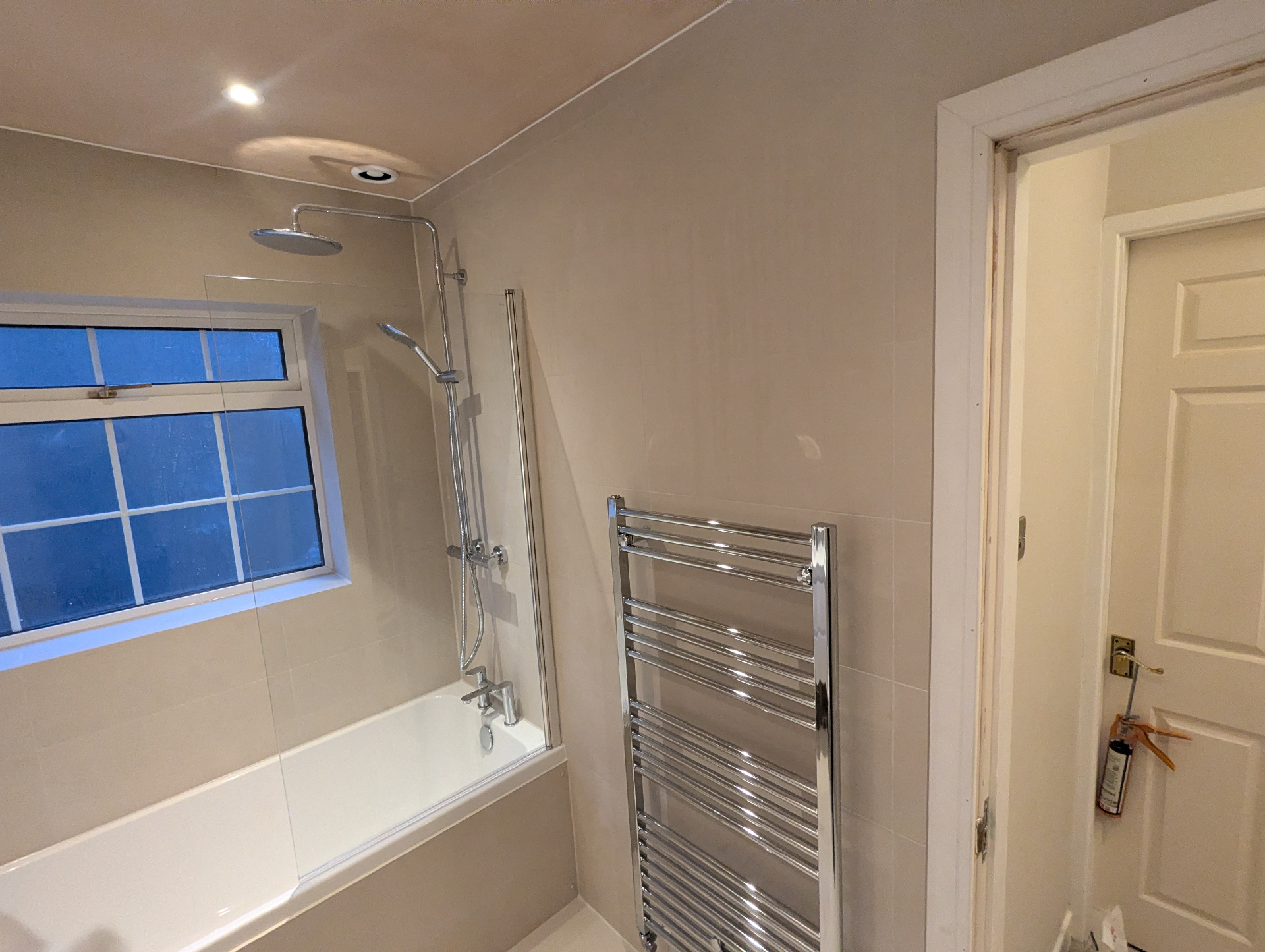 Thermostatic shower controls installation